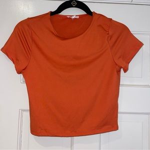 Cropped Orange T-Shirt
